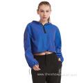 OEM Service Women Crop Rainbow Reflective Windbreaker Jacket